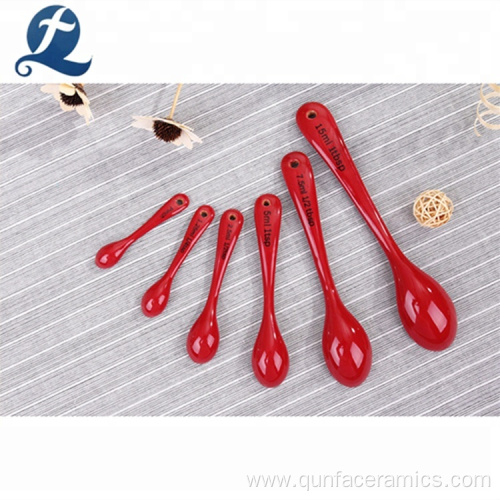 Wholesale Ceramic Coffee Soup Spoon With Logo Print